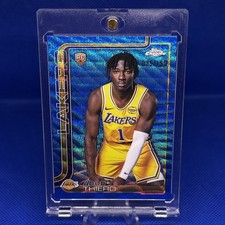 2025-26 Topps Chrome Adou Thiero RC Blue Wave Refractor Rookie #/150 Lakers