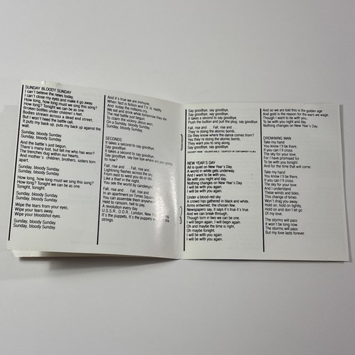 Vintage U2 - "War" - Audio CD Musik - Island Records 1983 Rock Sunday Bloody Sunday - Bild 10 von 13