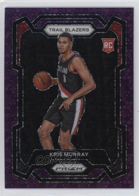 2023-24 Panini Prizm Fast Break Purple 56/75 Kris Murray #142 Rookie RC 0t16