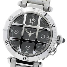 CARTIER PASHA 38 N950 CONVEX GRID W3106255 38mm SS/PT Automatic Date #C310 5