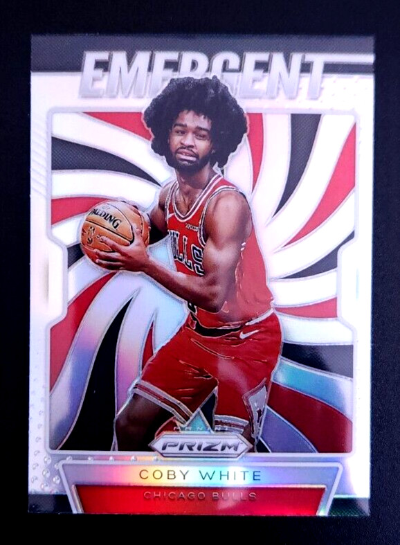 2019-20 Panini Prizm Coby White Emergent SILVER PRIZM #1 Bulls UNC Rookie RC SP