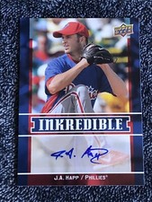 2009 Upper Deck Inkredible Series 2 JA Happ #INK-JH Auto