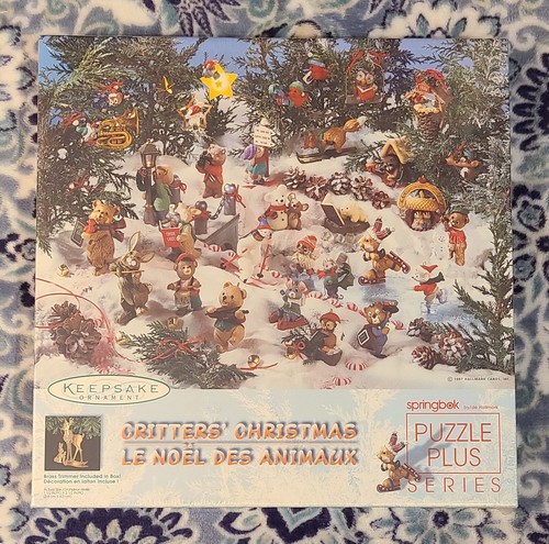 Hallmark "Critters' Christmas" 500 Piece Jigsaw Puzzle With Ornament New 1997 - Picture 5 of 9