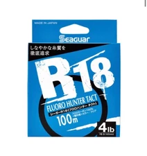 Seaguar R18 Fluoro Hunter Tact Fluorocarbon Fishing Line choose size, from Japan