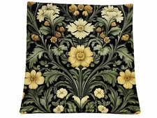 William Morris Abstract Floral Design Throw Pillow Cover Home Decor  18x18”