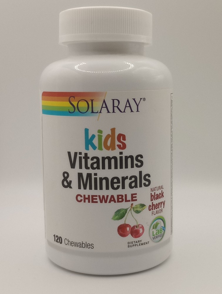 Kids Vitamins & Minerals, Chewable, Natural Black Cherry, 120 Chewables 09/27