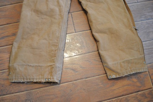 Salopette uomo vintage Carhartt isolata, foderata con trapunta, cachi, 40 x 32", usata - Foto 11 di 11