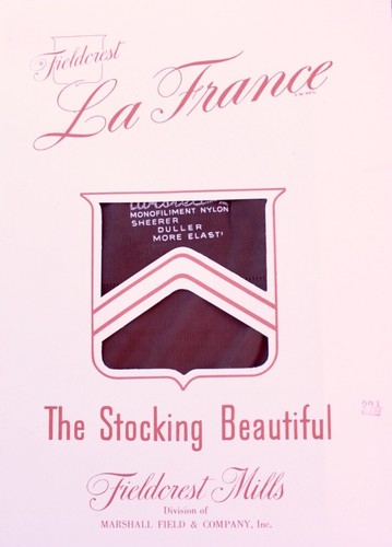 VTG Nylon Stockings Cuban La France #100 Seamed Hosiery French Coffee Sz10 NIB - Picture 6 of 10