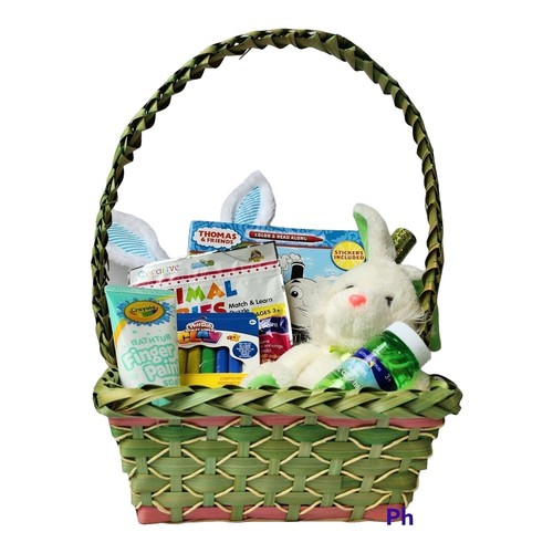 Bunnies & Basket Easter House Flag - 28 X 40 Inches, Briarwood Lane Seasonal Decor