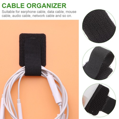 40 Pcs Self-adhesive Wire Manager Cable Organisers Cord Organizer Wraps - Afbeelding 2 van 12
