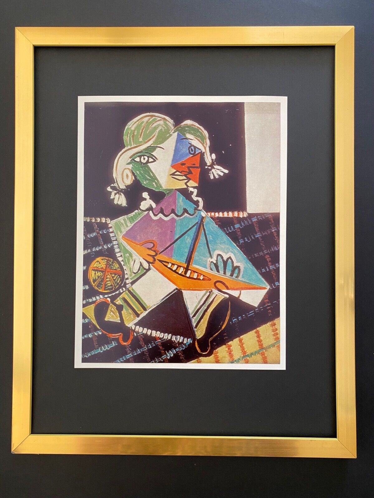 Vintage 1961 Pablo Picasso Two Bathers Cubism Art Print Vintage 1961 Pablo Picasso Two Bathers Cubism Art Print