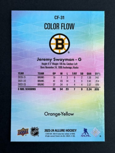 2023-24 Upper Deck Allure - Color Flow Parallels - Pick your cards! - Picture 105 of 213