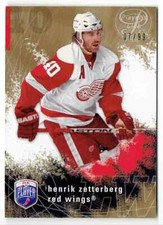 2007-08 BE A PLAYER PLAYER'S CLUB HENRIK ZETTERBERG 07/99 DETROIT RED WINGS #71
