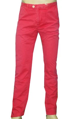 SCOTCH AND SODA Chino rouge corail homme slim fit STRETCH PIMA W 34 L 34 - Photo 1/4