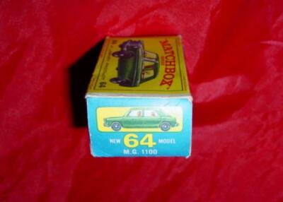Vintage LESNEY Matchbox : M.G. MG 1100 #64 - England - Green 1966