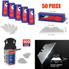 WORKPRO 50-PACK/100 PACK SK5 Stainess Steel Replacement Utility Knife Blades Set