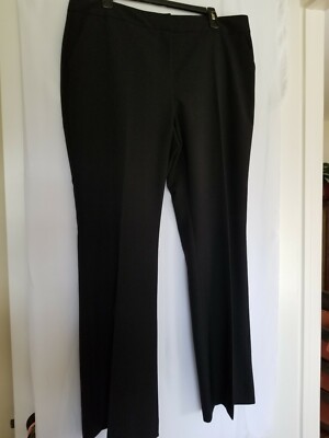 Laundry by Shelli Segal Black Flare Dress Pants Designed In LA. US 14R |  eBay UK