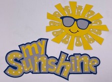 My Sunshine - Handmade Paper Piecing Scrapbook Embellishments Die Cuts