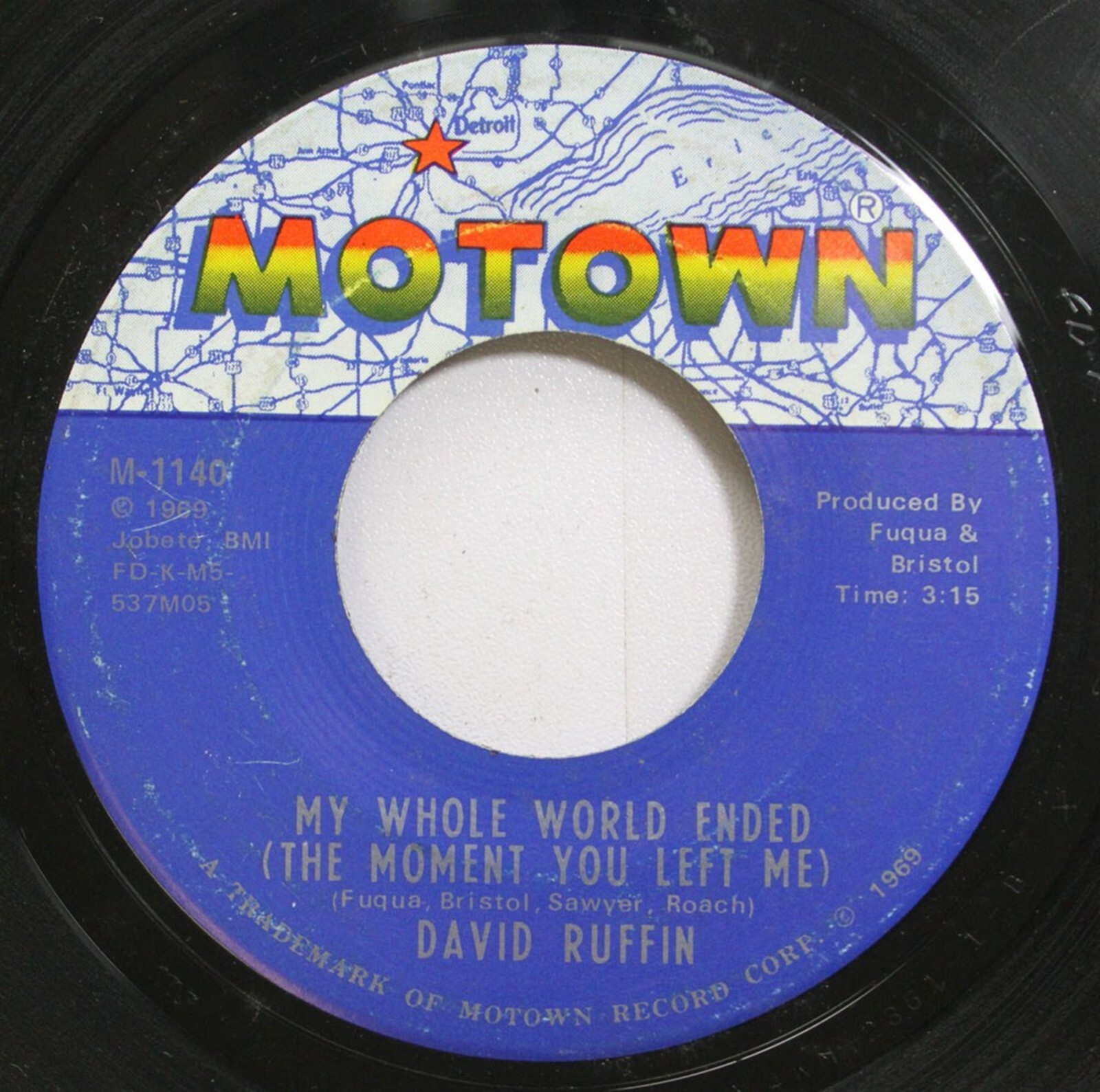 David Ruffin Soul Train Hear! Northern Soul 45 David Ruffin - My Whole World Ended / Ive Got To ...