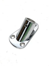 Chrome Bow Flag Pole Base~Old Boat~Century~Chris Craft~Glen L~WITH BLEMISHES