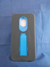 Para Alcatel 1X Evolve - Estuche rígido híbrido de gel blindado con soporte - Azul (10303)