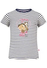 SALT AND PEPPER T-Shirt Pferde / Herz Streifen navy Gr.140/146 SOMMER 25 NEU