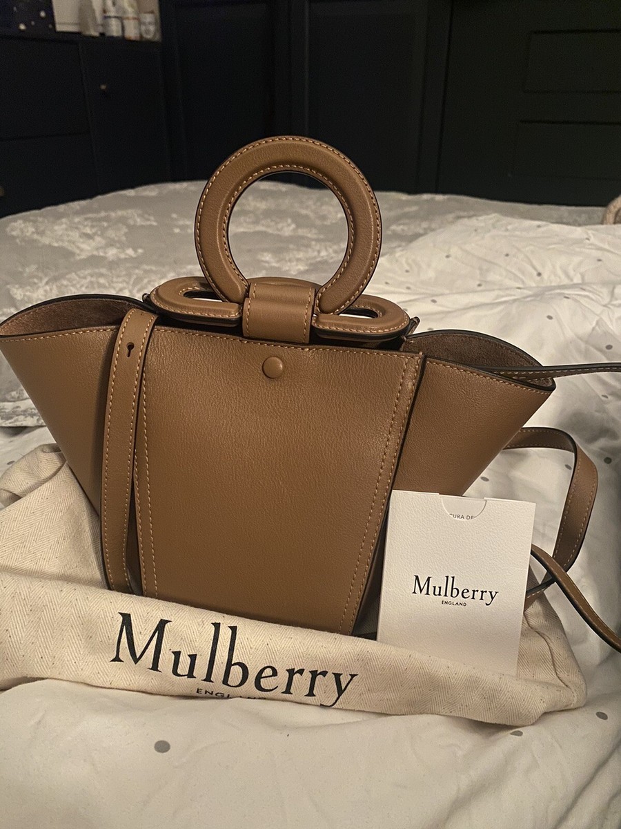 ハンドバッグ MULBERRY RIDER'S TOP HANDLE BAG Mulberry Bag - Mini Rider's Top Handle Bag Teak Silky Calf
