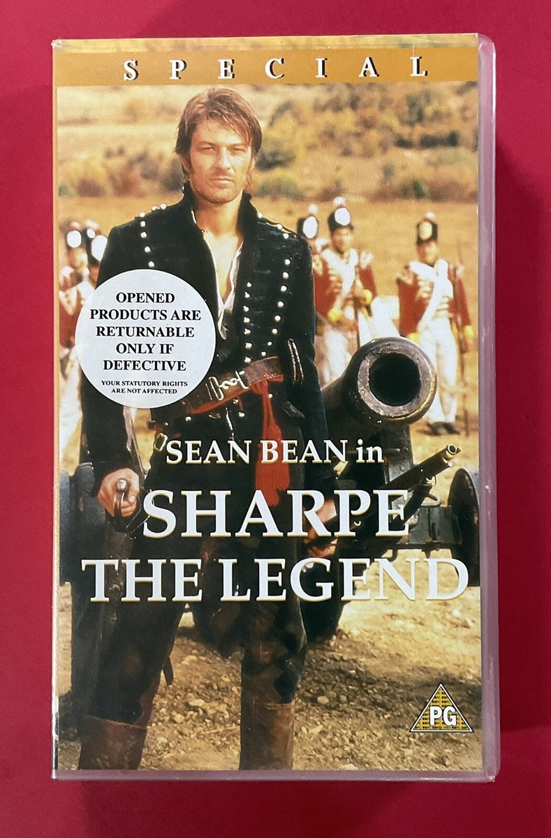Sharpe The Legend, VHS Video, Sean Bean, Feature Length
