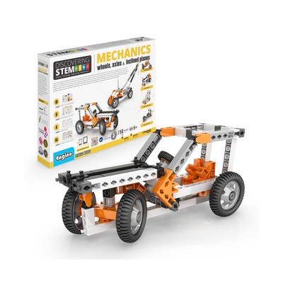 Engino- STEM Toys, Mechanics: Wheels, Axles & Inclined Planes, Construction T...