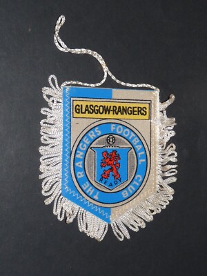 FANION / PENNANT - FOOTBALL - LOGO - 9 CM X 11 Cm - GLASGOW RANGERS FC