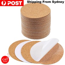 20pcs Plain Round Cork Coasters Coffee Drink Tea Cup Mat Placemats Wine Mat AU