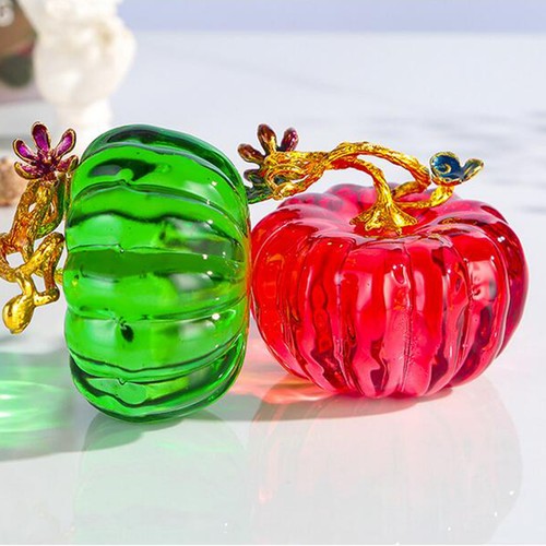 Mundgeblasene Glas Kürbis Figur Glas Kürbisse zum Dekorieren Ornament - Bild 8 von 20