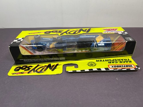 Matchbox Indy 500 trasporto auto da corsa PANASONIC #7 set auto pressofuse - Foto 6 di 7