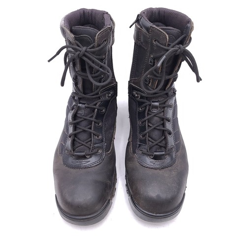 Bates Tactical Sport Herren Größe 12 Schwarz Leder Seitlicher Reißverschluss Kampfstiefel E02261 - Bild 2 von 20