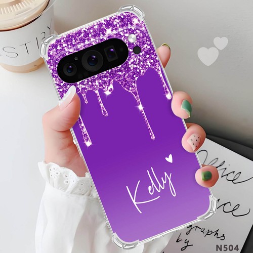 Personalisierte Handyhülle mit Namen Bumper Soft TPU für Google Pixel 9 Pro XL 8A 8 7 6A - Bild 17 von 54