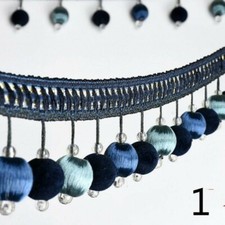 1M Curtain Sewing Fringe Trim Pom Upholstery Ribbon DIY Craft Home Decor New