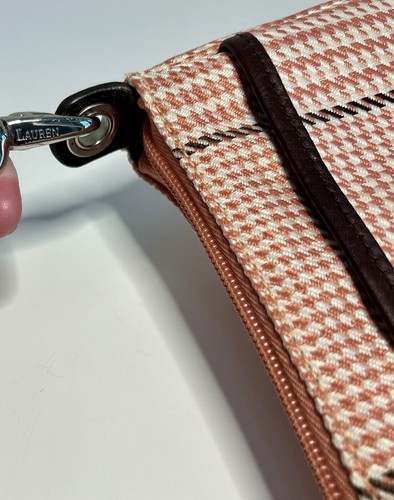 Vintage Lauren Ralph Lauren Houndstooth Clutch Purse Bag - Picture 14 of 24