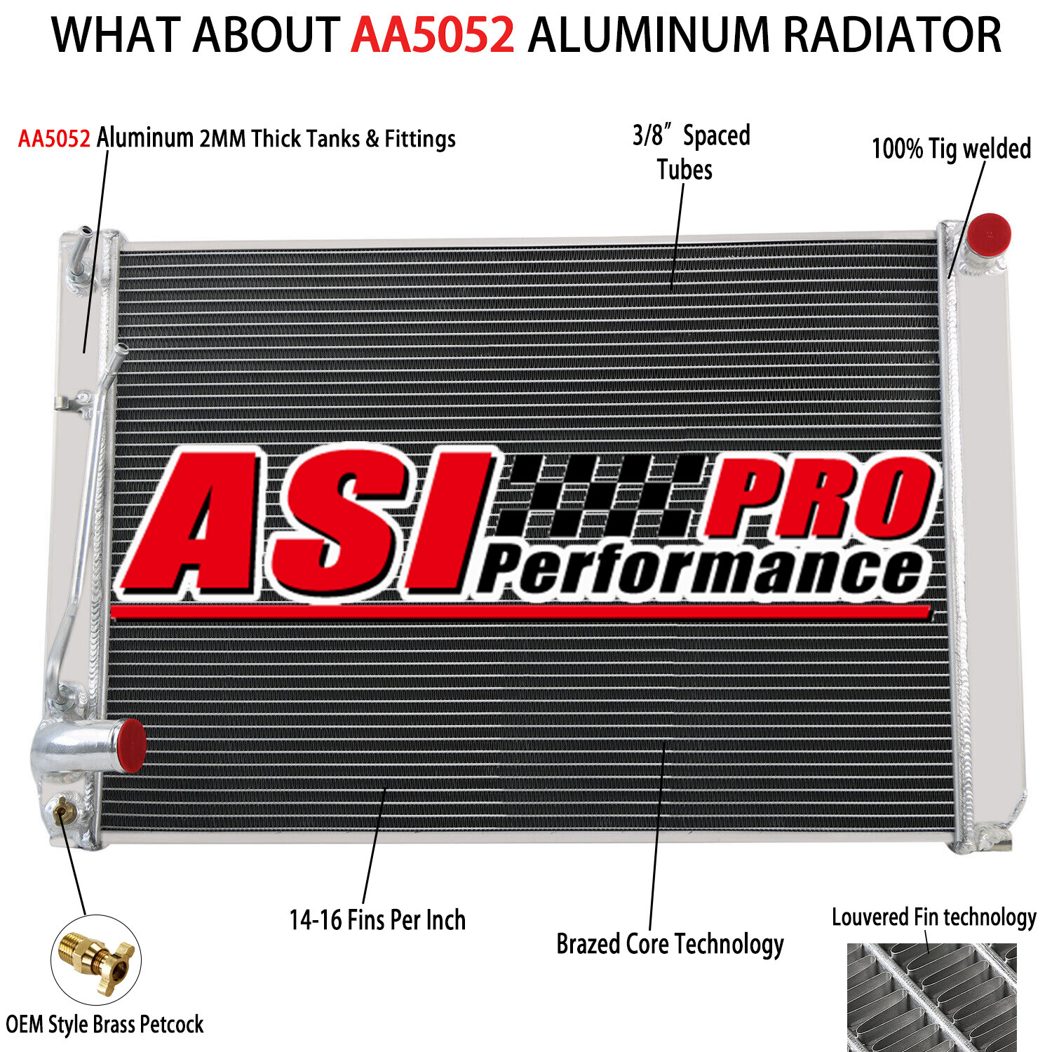 Aluminum Radiator For 2004-2006 Toyota CE LE XLE Sienna Limited Mini 3.3 V6 US