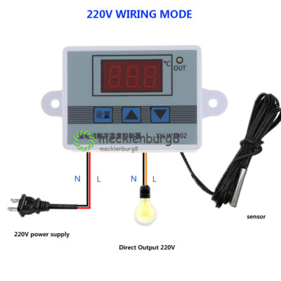 NEW AC 110V-220V Digital LED Temperature Controller Microcomputer Thermostat
