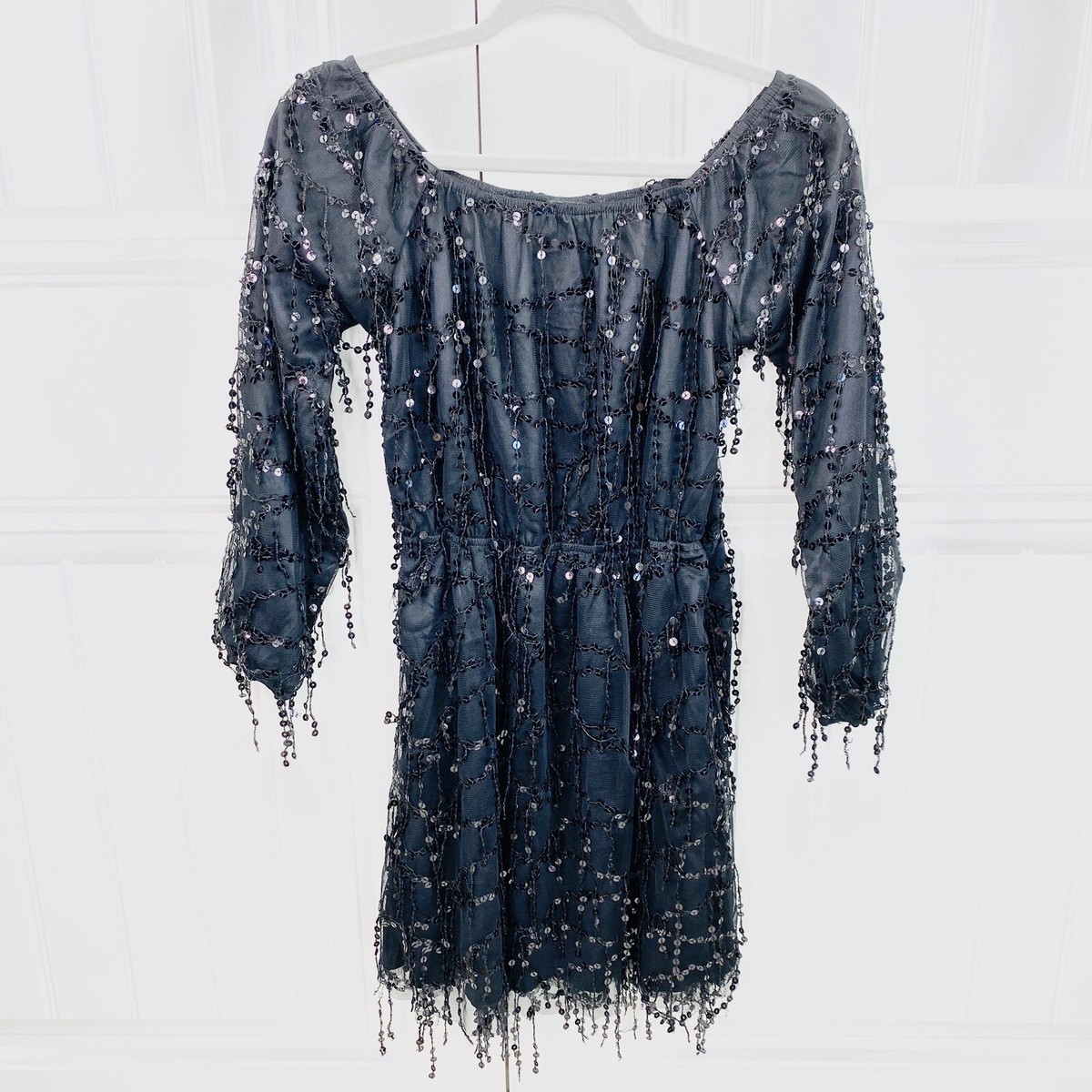 wet seal sequin dress Wet Seal Sequin Little Black Dress Size Medium SKU 000064 Designers On A Dime
