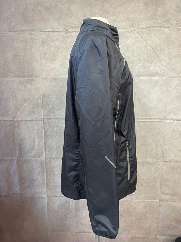 Chaqueta cortavientos Hind negra con cremallera completa para mujer talla XL Foto 4 de 4