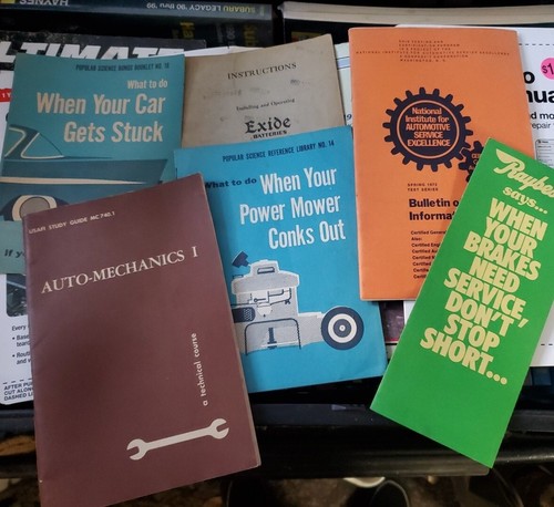 Vintage Car Manuals And Pamphlets