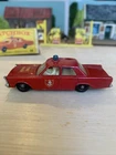 MATCHBOX LESNEY SUPERFAST No MB59A VINTAGE FORD GALAXIE FIRE CHIEF RARE