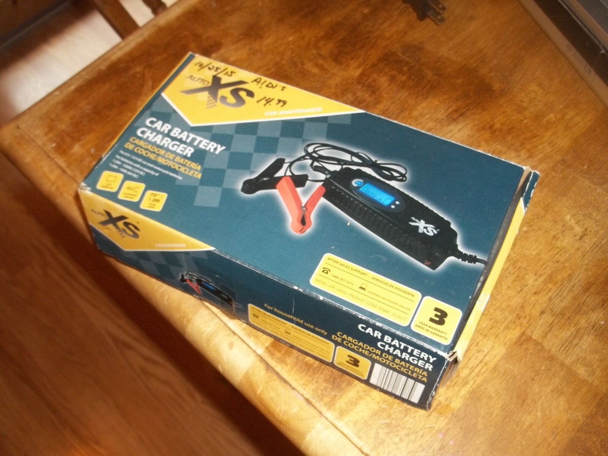 AUTO XS Car and Motorcycle BATTERY CHARGER for 6v & 12v Batteries