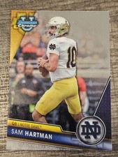 2023 Bowman Chrome University #165 Sam Hartman Notre Dame Fighting Irish