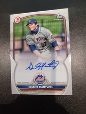 2023 Bowman Paper Prospect Auto Grant Hartwig #PPA-GH Auto