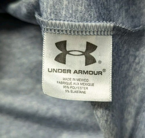 Under Armour HeatGear Long Sleeve T-Shirt Lite Blue Heathered Fit Herren XL - Bild 4 von 4