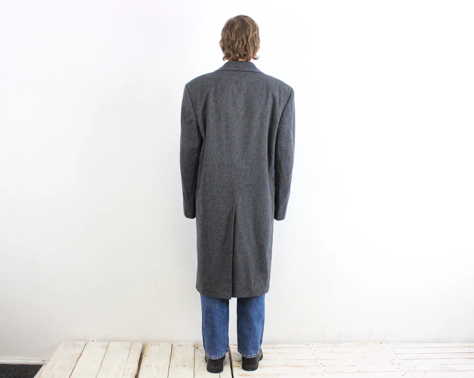 VARAZZE Apenniner Loden Hombres Reino Unido 40 EE. UU. Chaqueta Sobre Coche Abrigo UE 50 Lana Cuadros M De Colección Foto 4 de 4