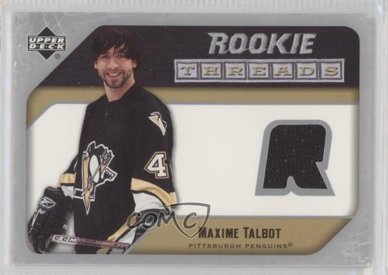 2005-06 Upper Deck Rookie Threads Maxime Talbot #RT-MT RC 06rp
