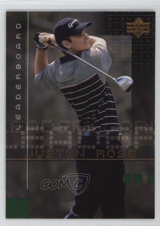 2002 Upper Deck Leaderboard Justin Rose #117 Rookie RC 05k6